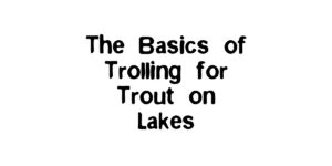 trolling for trout on lakes