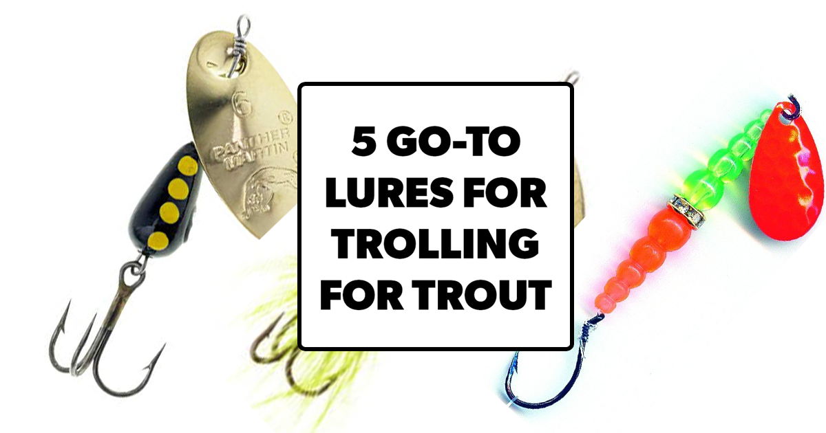 My top 5 Trout lures for trolling small lowland lakes