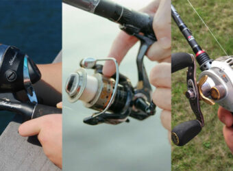 3 types of fishing reels